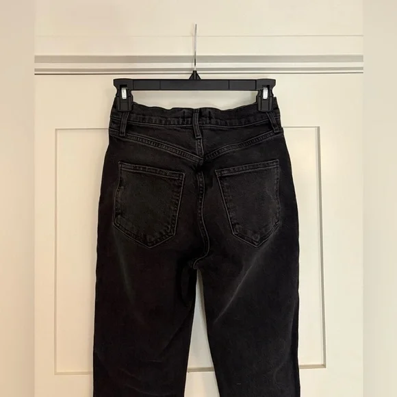 Agolde Riley High Rise Straight Leg Black size 25 - Picture 6 of 9